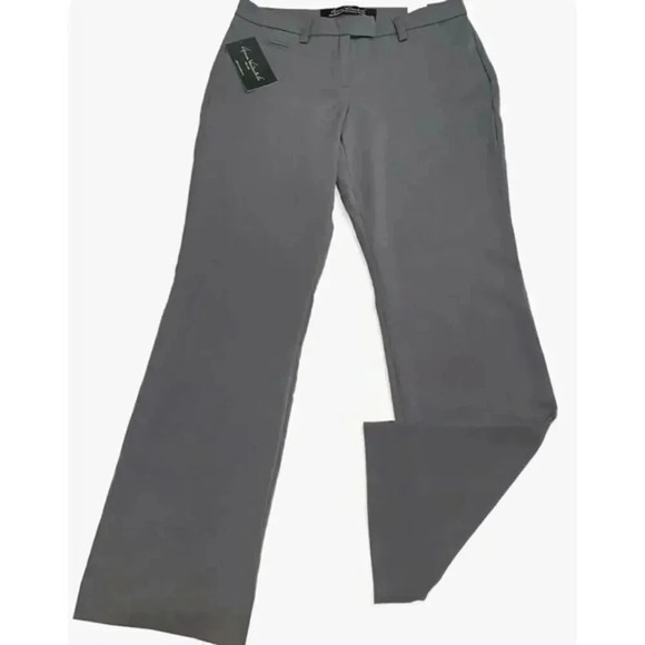 NWT GLORIA VANDERBILT Prudence Stretch Slacks Pants Grey Mountain Size 16 - Picture 1 of 7